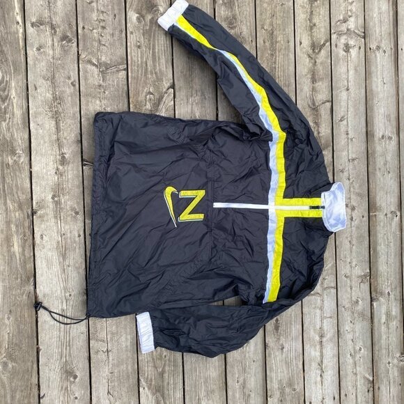 Vintage 90s Nike Big Logo Swoosh Jacket Varsity Yellow - Picture 4 of 7